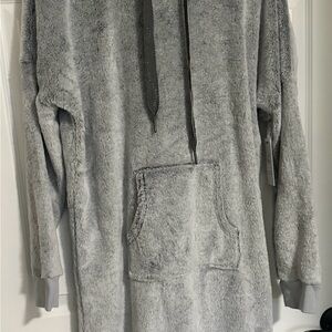 Denver Hayes Gray Fleece Hoodie Dress